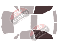 Gabarit vitrage - kit vitres avant - Audi A4 (3) Berline 4 portes (2005 - 2008) Gabarit vitrage - kit vitres avant - Audi A4 (3) Berline 4 portes (2005 - 2008)