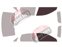 Gabarit vitrage - kit vitres avant - Audi A4 (5) Berline 4 portes (2015 - 2023) Gabarit vitrage - kit vitres avant - Audi A4 (5) Berline 4 portes (2015 - 2023)