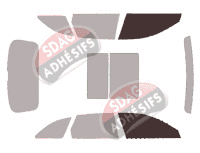 Gabarit vitrage - kit vitres avant - Audi A4 (5) Allroad 5 portes (2015 - 2023) Gabarit vitrage - kit vitres avant - Audi A4 (5) Allroad 5 portes (2015 - 2023)