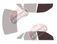 Gabarit vitrage - kit vitres avant - Audi A6 (1) Berline 4 portes (1994 - 1997) Gabarit vitrage - kit vitres avant - Audi A6 (1) Berline 4 portes (1994 - 1997)