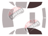 Gabarit vitrage - kit vitres avant - Audi A6 (4) Berline 4 portes (2011 - 2018) Gabarit vitrage - kit vitres avant - Audi A6 (4) Berline 4 portes (2011 - 2018)