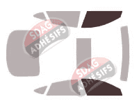 Gabarit vitrage - kit vitres avant - Audi A7 (1) Sportback Berline 5 portes (2010 - 2018)