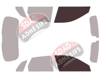 Gabarit vitrage - kit vitres avant - Audi Q5 (2) 5 portes (2016 - 2024)