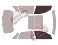 Gabarit vitrage - kit vitres avant - Audi Q8 (1) 5 portes (depuis 2018) Gabarit vitrage - kit vitres avant - Audi Q8 (1) 5 portes (depuis 2018)