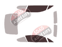 Gabarit vitrage - kit vitres avant - Bentley Continental (1) GT Coupé 2 portes (2003 - 2010)