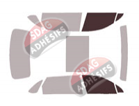 Gabarit vitrage - kit vitres avant - Bentley Bentayga (1) Longue 5 portes (depuis 2016)