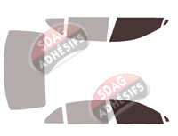 Gabarit vitrage - kit vitres avant - Bentley Flying Spur (2) Berline 4 portes (depuis 2020)