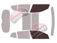 Gabarit vitrage - kit vitres avant - Bmw X2 (1) 5 portes (2018 - 2024) Gabarit vitrage - kit vitres avant - Bmw X2 (1) 5 portes (2018 - 2024)