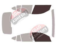 Gabarit vitrage - kit vitres avant - Bmw X4 (2) 5 portes (depuis 2018)