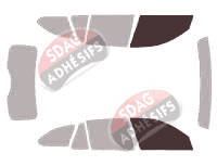Gabarit vitrage - kit vitres avant - Bmw Serie 3 (6) Touring Break 5 portes (2012 - 2018)