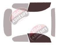 Gabarit vitrage - kit vitres avant - Bmw Serie 1 (2) (phase 2) 3 portes (2017 - 2019) Gabarit vitrage - kit vitres avant - Bmw Serie 1 (2) (phase 2) 3 portes (2017 - 2019)