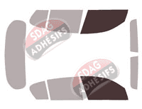 Gabarit vitrage - kit vitres avant - Bmw Serie 1 (2) (phase 2) 5 portes (2017 - 2019)