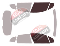 Gabarit vitrage - kit vitres avant - Bmw Serie 2 (2) Active Tourer 5 portes (depuis 2022)