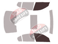 Gabarit vitrage - kit vitres avant - Bmw Serie 3 (5) Berline 4 portes (2005 - 2012)
