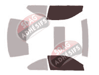 Gabarit vitrage - kit vitres avant - Bmw Serie 3 (4) Coupe 2 portes (1999 - 2006)