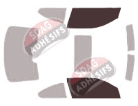 Gabarit vitrage - kit vitres avant - Bmw Serie 3 (5) Coupe 2 portes (2006 - 2013)