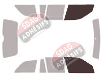 Gabarit vitrage - kit vitres avant - Bmw Serie 3 (3) Touring Break 5 portes (1991 - 1999)