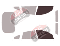 Gabarit vitrage - kit vitres avant - Bmw Serie 4 / i4 (1) GranCoupé Berline 4 portes (2014 - 2021)