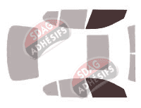 Gabarit vitrage - kit vitres avant - Bmw Serie 5 / i5 (7) Berline 4 portes (2010 - 2016)
