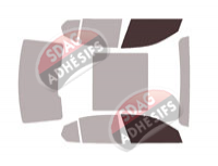 Gabarit vitrage - kit vitres avant - Bmw Serie 5 / i5 (9) Berline 4 portes (depuis 2024)
