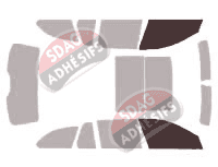 Gabarit vitrage - kit vitres avant - Bmw Serie 5 / i5 (7) Touring Break 5 portes (2010 - 2017)