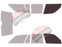 Gabarit vitrage - kit vitres avant - Bmw Serie 5 / i5 (2) Touring Break 5 portes (1991 - 1997) Gabarit vitrage - kit vitres avant - Bmw Serie 5 / i5 (2) Touring Break 5 portes (1991 - 1997)