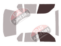Gabarit vitrage - kit vitres avant - Bmw Serie 7 / i7 (2) Berline 4 portes (1986 - 1994)
