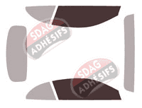 Gabarit vitrage - kit vitres avant - Bmw Serie 8 (2) Cabriolet 2 portes (2019 - 2026)