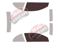Gabarit vitrage - kit vitres avant - Bmw Serie 6 (2) Cabriolet 2 portes (2003 - 2011)