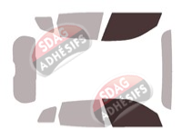 Gabarit vitrage - kit vitres avant - Bmw X3 / iX3 (4) 5 portes (depuis 2024)