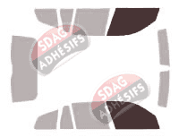 Gabarit vitrage - kit vitres avant - Bmw X3 / iX3 (1) 5 portes (2003 - 2010)