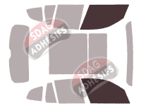 Gabarit vitrage - kit vitres avant - Bmw X3 / iX3 (3) 5 portes (2017 - 2024)