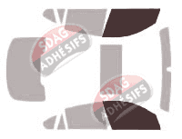 Gabarit vitrage - kit vitres avant - Bmw X6 (1) 5 portes (2008 - 2014)