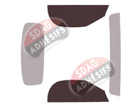 Gabarit vitrage - kit vitres avant - Bmw Z4 (3) Roadster Cabriolet 2 portes (depuis 2019)