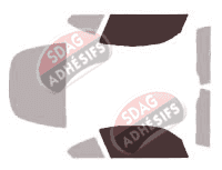 Gabarit vitrage - kit vitres avant - Bmw Z4 (1) Roadster Coupe 3 portes (2004 - 2010)