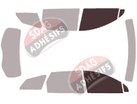 Gabarit vitrage - kit vitres avant - Buick Enclave (2) 5 portes (2017 - 2024)