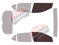 Gabarit vitrage - kit vitres avant - Buick Encore (2) GX 5 portes (depuis 2020) Gabarit vitrage - kit vitres avant - Buick Encore (2) GX 5 portes (depuis 2020)
