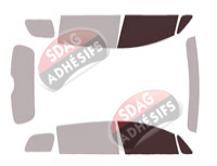 Gabarit vitrage - kit vitres avant - Byd E6 (1) 5 portes (depuis 2023)