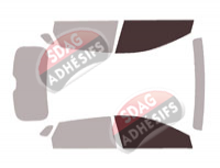 Gabarit vitrage - kit vitres avant - Byd ATTO-3 (1) 5 portes (depuis 2023)