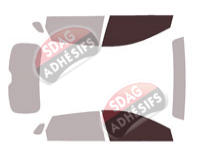Gabarit vitrage - kit vitres avant - Byd Yuan Plus (1) 5 portes (depuis 2021)