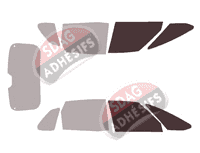 Gabarit vitrage - kit vitres avant - Citroën C4 (1) Picasso 5 portes (2006 - 2013) Gabarit vitrage - kit vitres avant - Citroën C4 (1) Picasso 5 portes (2006 - 2013)