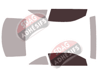 Gabarit vitrage - kit vitres avant - Cadillac ATS Coupe 2 portes (2013 - 2019)