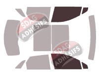 Gabarit vitrage - kit vitres avant - Cadillac XT-5 5 portes (depuis 2016)