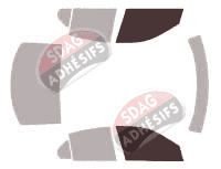 Gabarit vitrage - kit vitres avant - Cadillac BLS Berline 4 portes (2005 - 2010)
