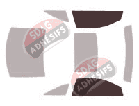 Gabarit vitrage - kit vitres avant - Cadillac CTS (2) Coupé 2 portes (2010 - 2017)