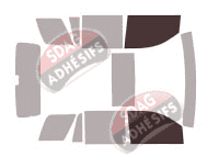 Gabarit vitrage - kit vitres avant - Cadillac Escalade (4) 5 portes (2014 - 2020)