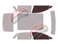 Gabarit vitrage - kit vitres avant - Cadillac Lyriq (1) 5 portes (depuis 2023)
