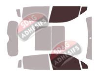 Gabarit vitrage - kit vitres avant - Changan CS15 (1) 5 portes (depuis 2018)