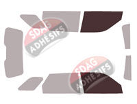 Gabarit vitrage - kit vitres avant - Changan CS95 (1) 5 portes (depuis 2018)