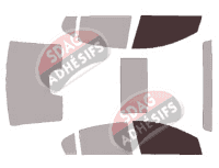 Gabarit vitrage - kit vitres avant - Holden Commodore (4) Berline 4 portes (2013 - 2017)